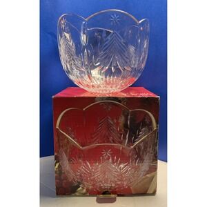 Vintage Home Beautiful Golden Holiday Bowl 8"‎ WY545/259 W/box!